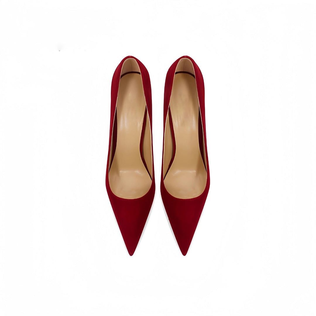 Classic Red Pointed Toe Stiletto Heels – IVORÉS