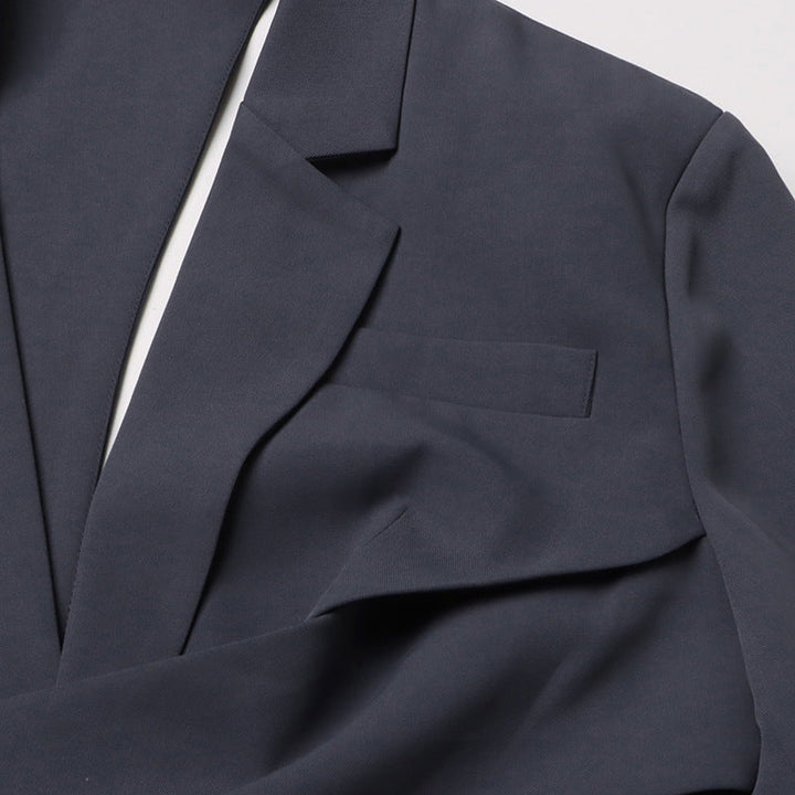 asymmetrical cut-out blazer with buckle detail - Flszkghf