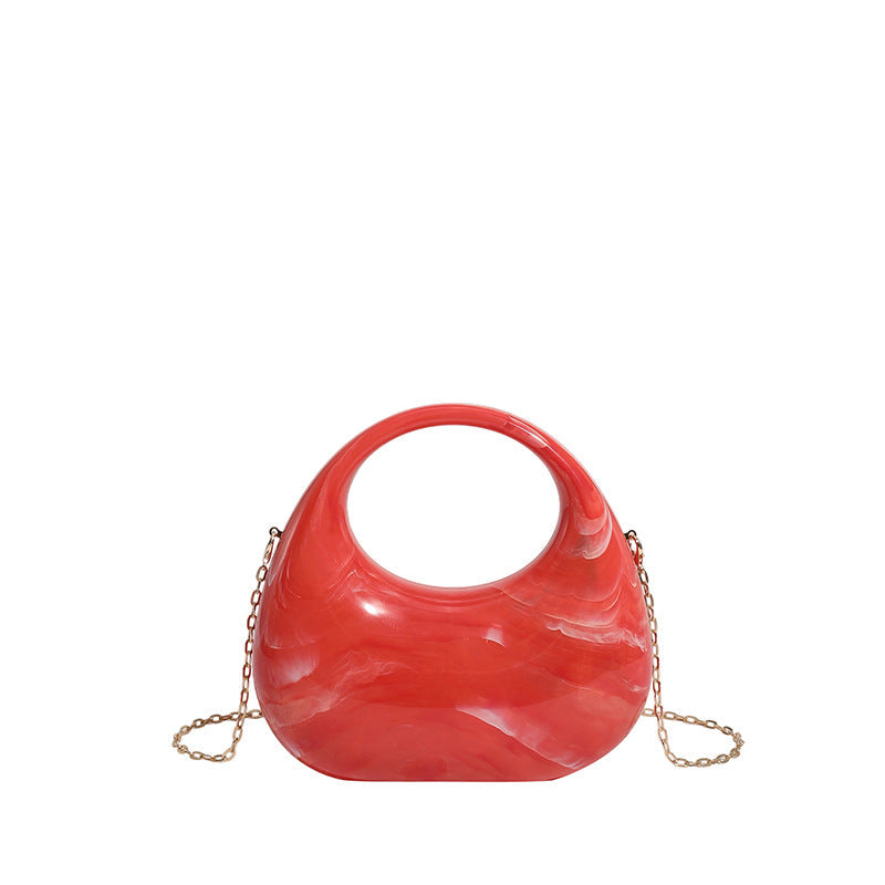 Sky Blue Marble Acrylic Mini Bag – AZURÉA