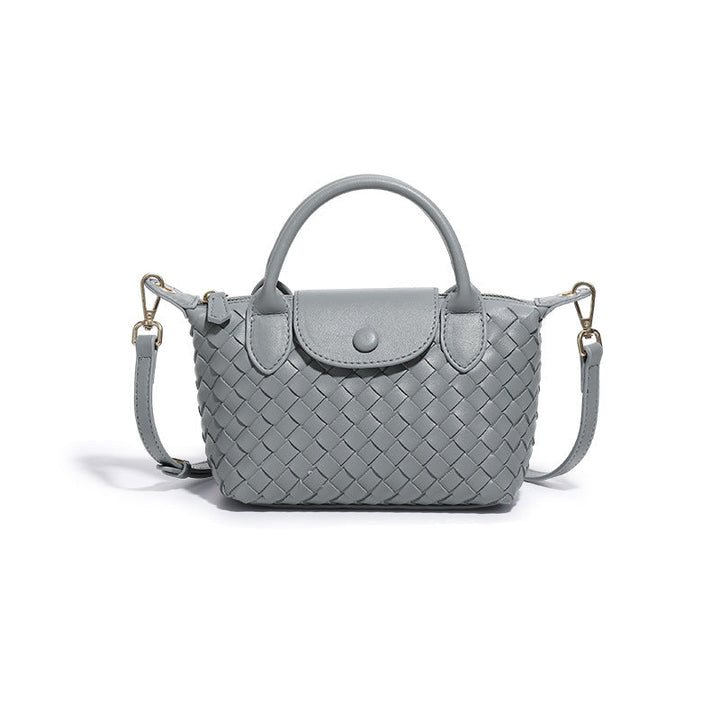 Mini Woven Crossbody Tote – BORDEAUX