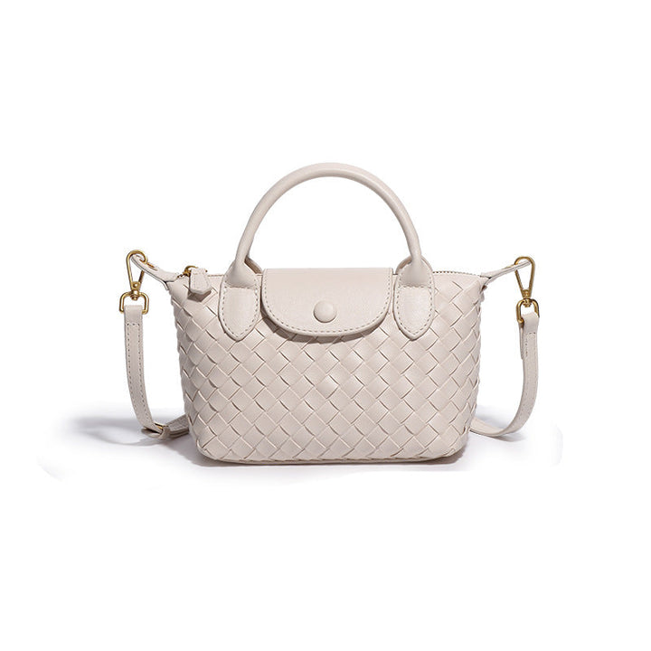 Mini Woven Crossbody Tote – BORDEAUX