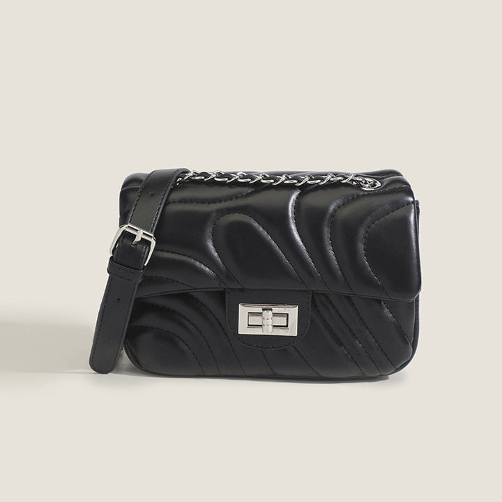 Quilted Chain Shoulder Bag - Elegant