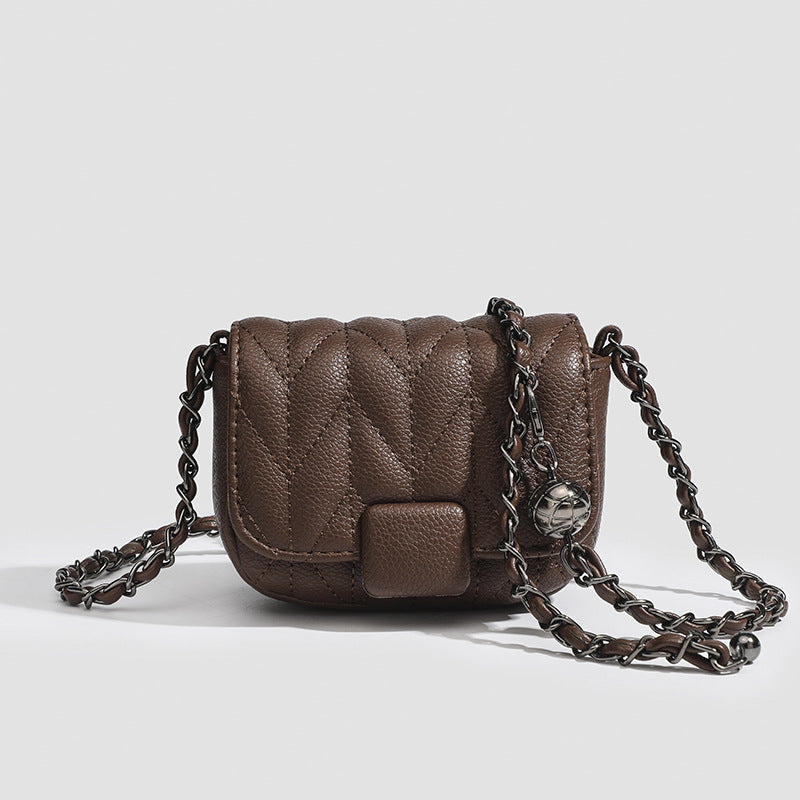 Quilted Chain Crossbody Bag - Classic