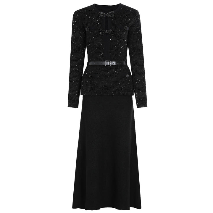 Refined Couture Dress with Sculpted Silhouette – AURELIA
