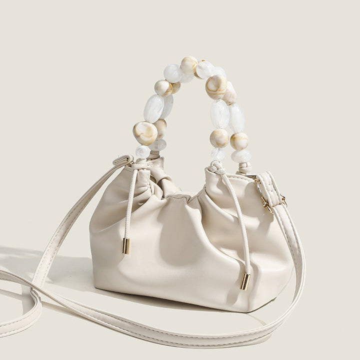Pearl Handle Drawstring Bag - Elegant