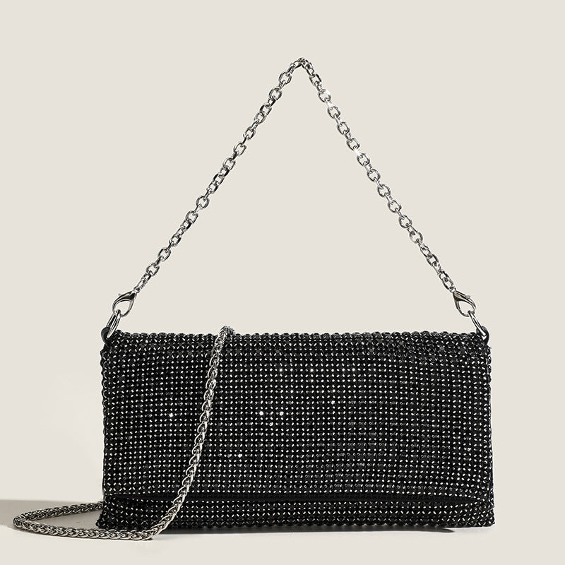 Crystal Mesh Chain Evening Bag - Luxe