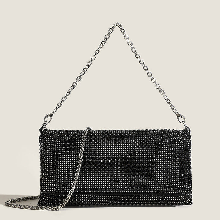 Crystal Mesh Chain Evening Bag - Luxe