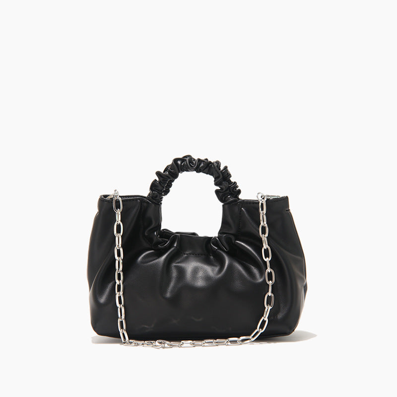 Ruched Handle Chain Shoulder Bag – ÉLAN