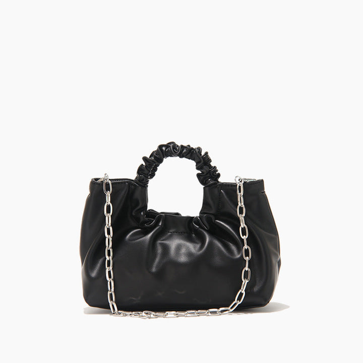 Ruched Handle Chain Shoulder Bag – ÉLAN