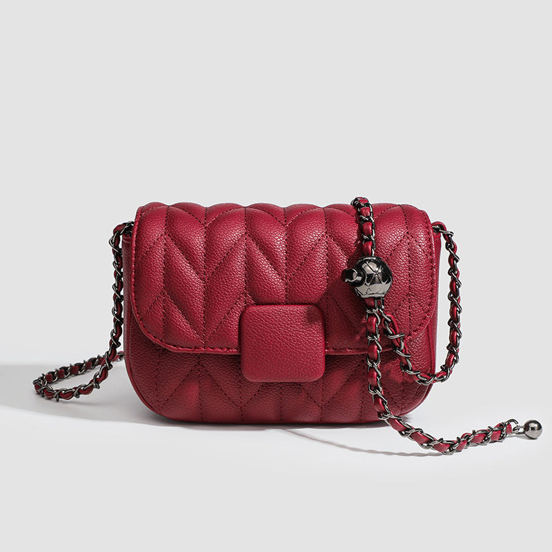 Quilted Chain Crossbody Bag - Classic