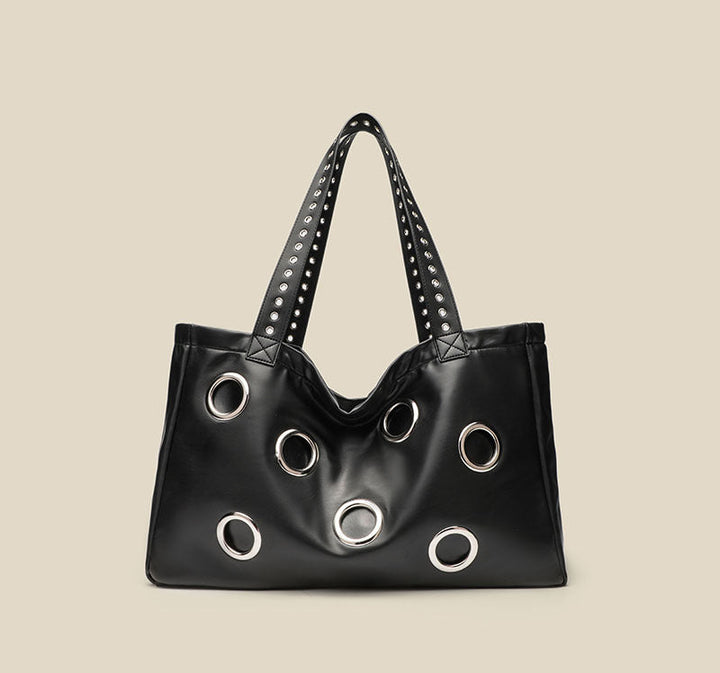 Studded Soft Tote Bag - ÉLUNOR