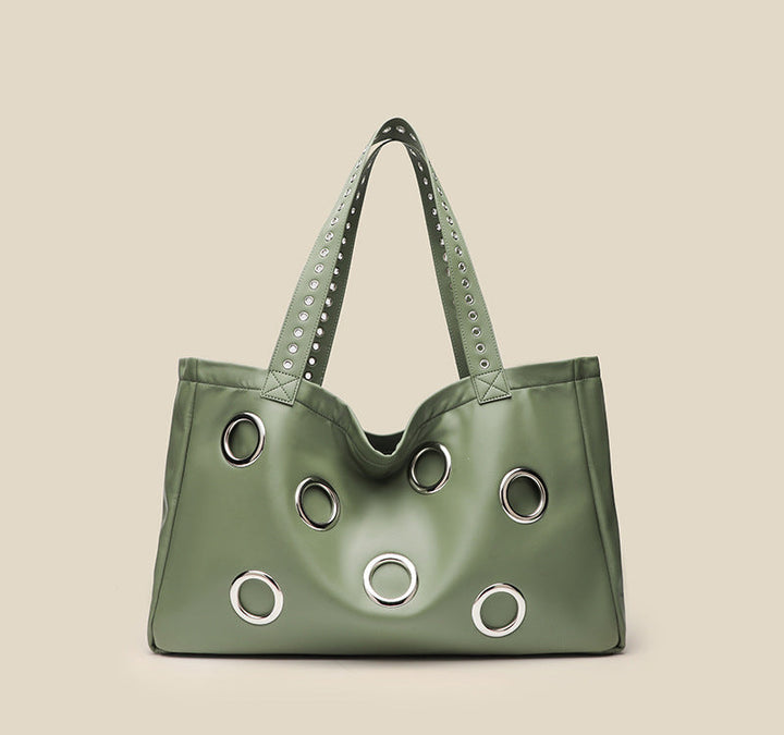Studded Soft Tote Bag - ÉLUNOR