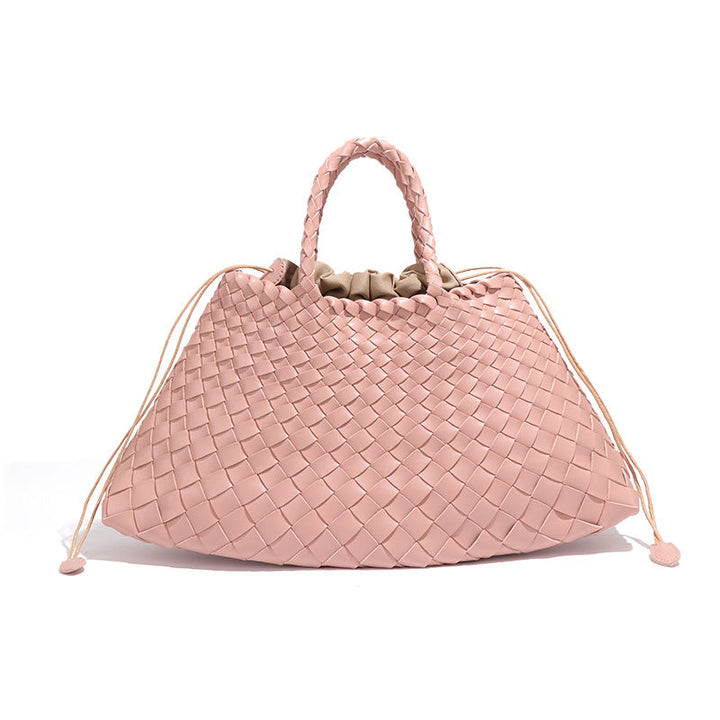 Oversized Woven Handbag – AZURE