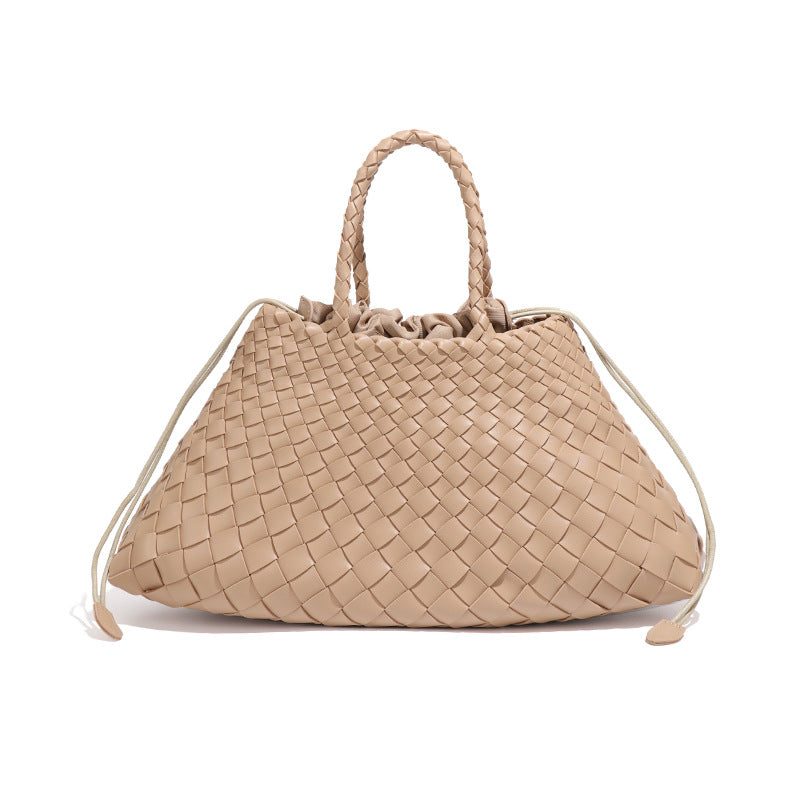 Oversized Woven Handbag – AZURE