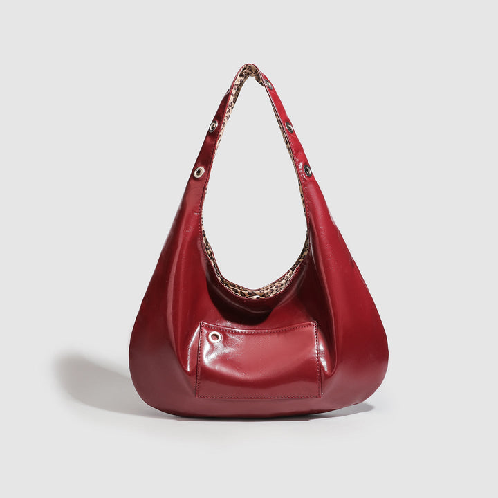Minimalist Leather Hobo Bag - Urban