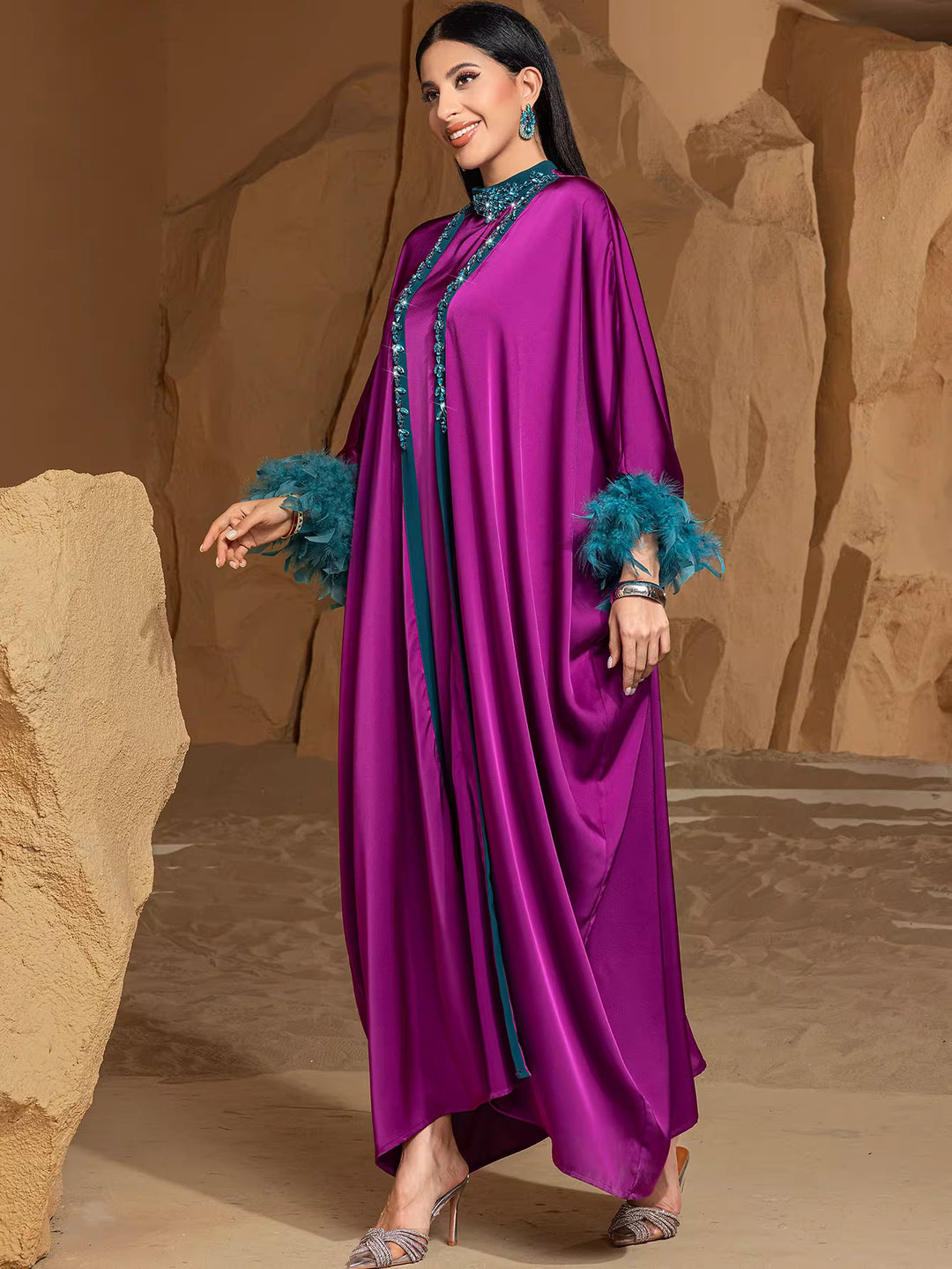 Long Sleeve Maxi Dress with Relaxed Fit – TAMER