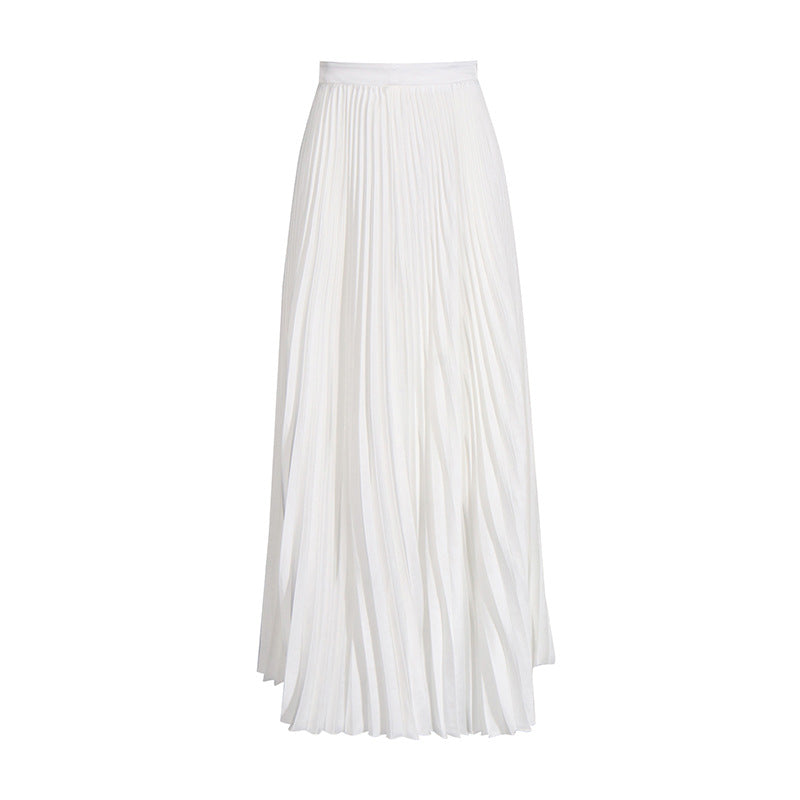 pleated maxi skirt with embroidered blazer – RUBINA