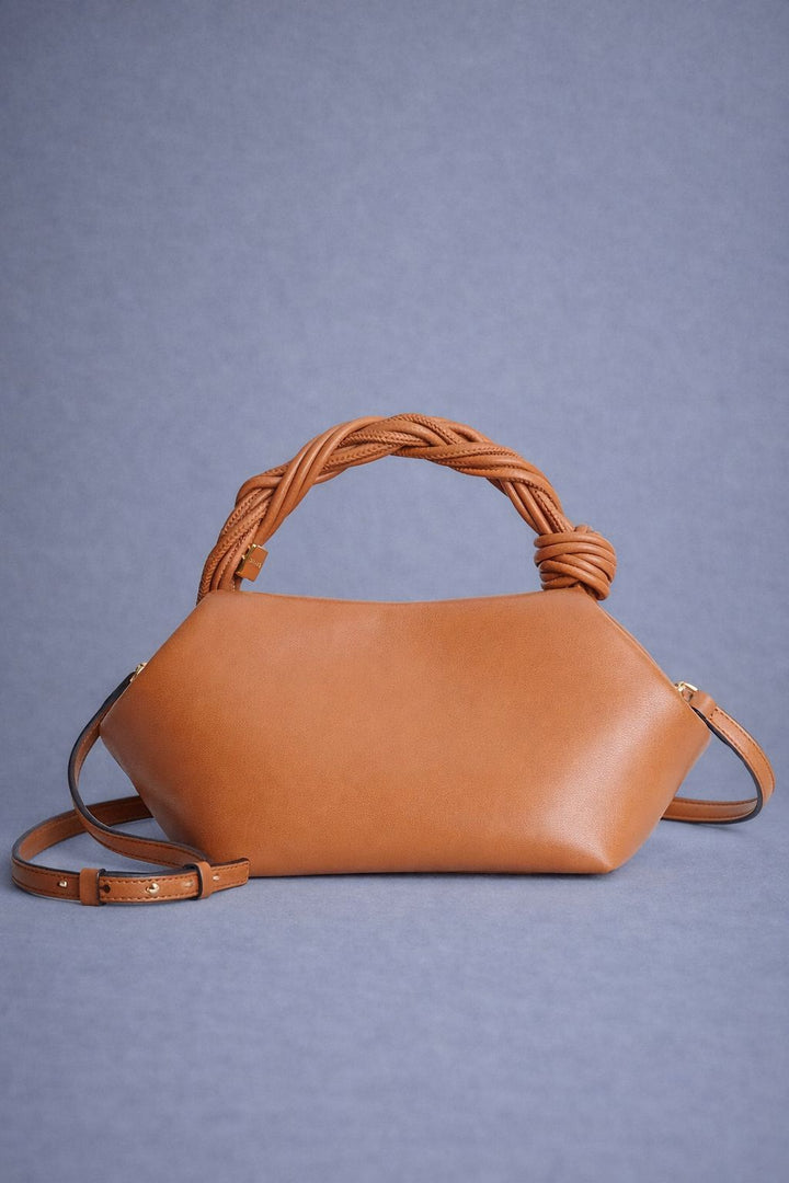 mini shoulder bag with braided handle detail – KNOT