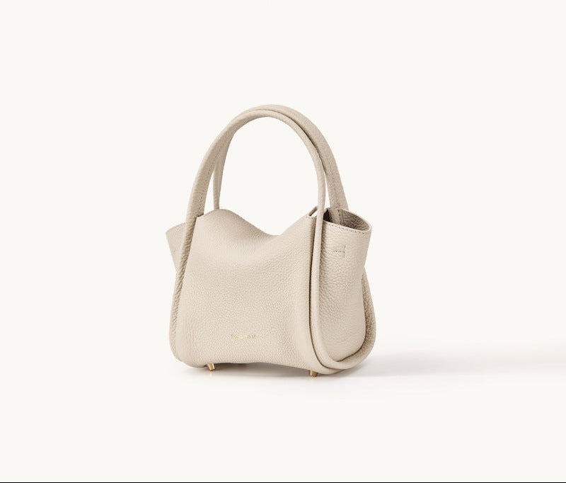 Mini Yellow Pebbled Leather Tote Bag – Songmont