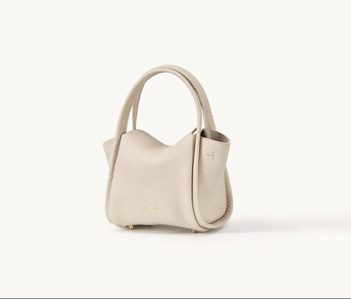 Mini Yellow Pebbled Leather Tote Bag – Songmont