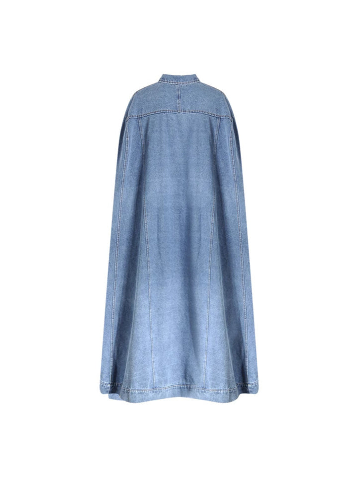Denim jacket with cape detail - Serti