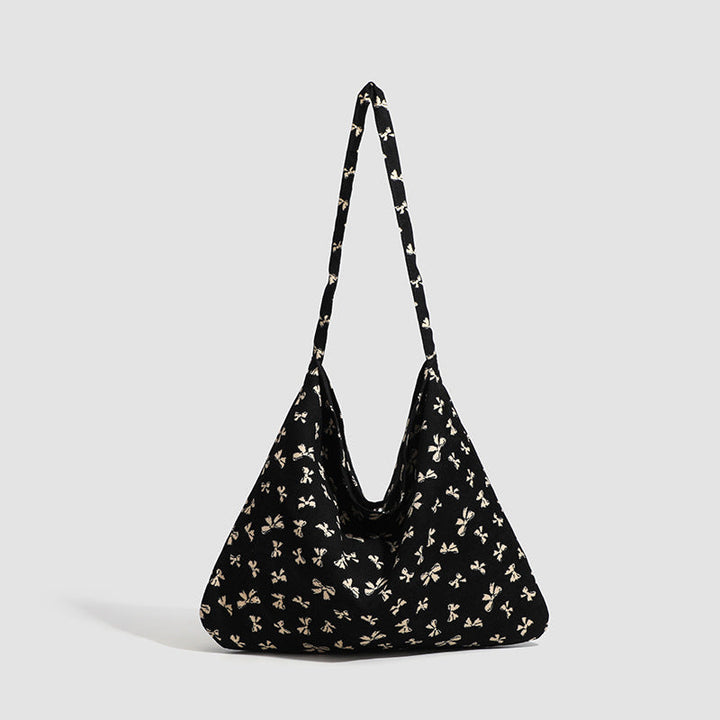 Butterfly Print Hobo Shoulder Bag - Style