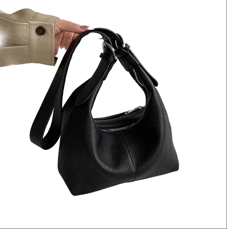 Mini Leather Hobo Shoulder Bag – SIENNA