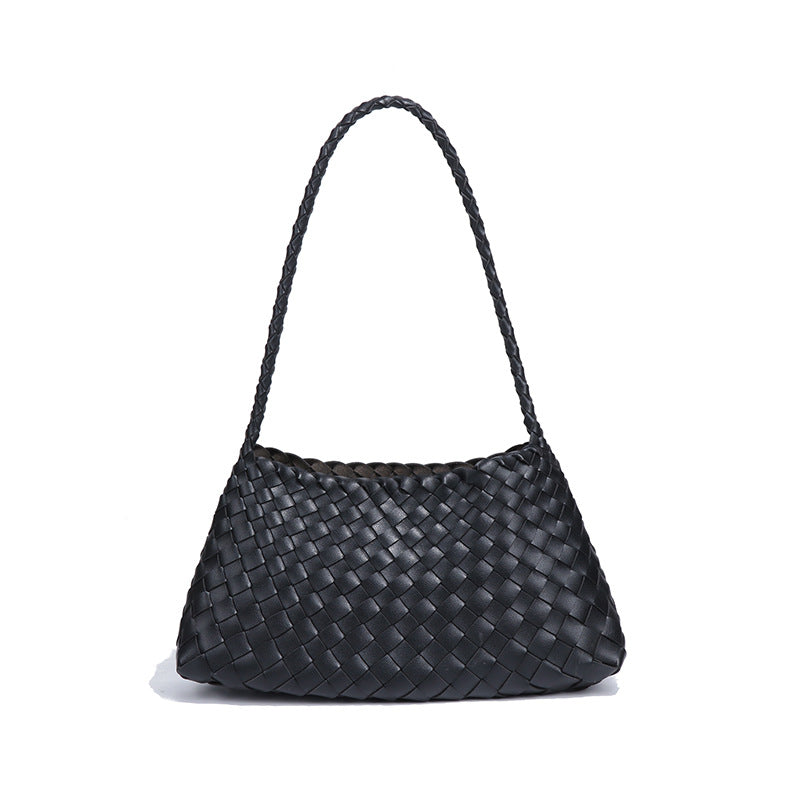 Emerald Woven Drawstring Shoulder Bag – SERALINE