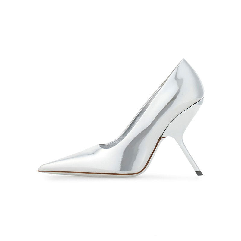 Pointed Toe Sculpted Stiletto Pumps – SCARLET