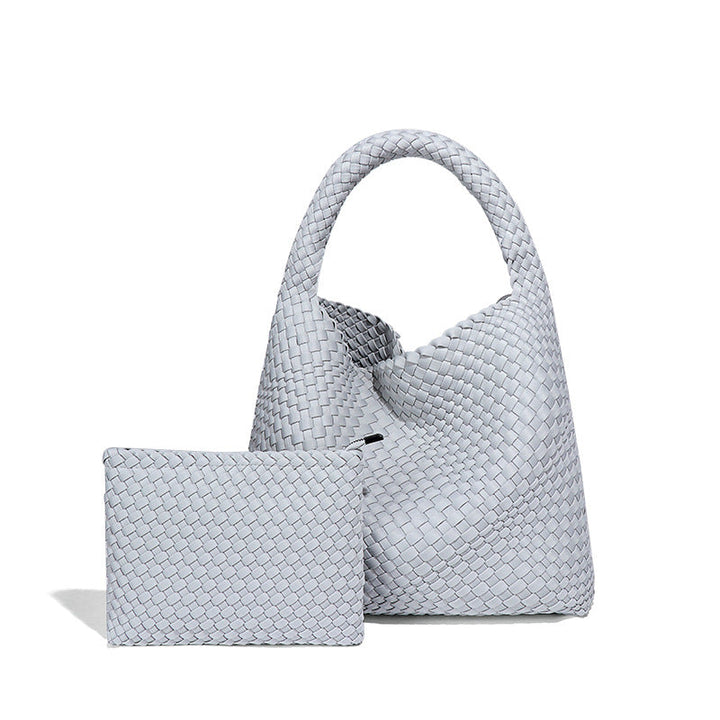 Olive Woven Hobo Bag with Matching Pouch – VIRELLE
