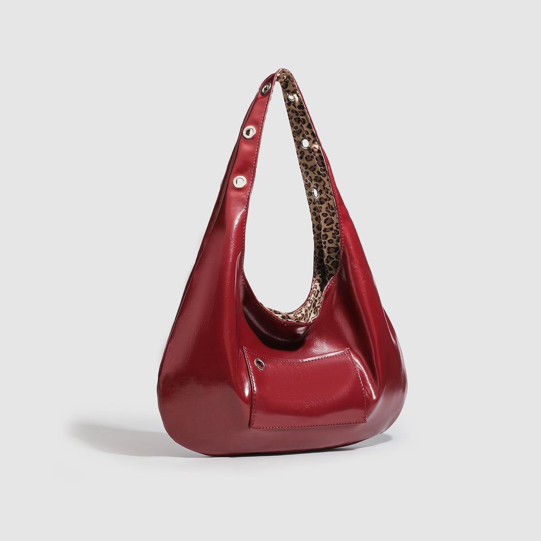 Minimalist Leather Hobo Bag - Urban