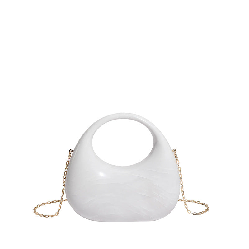 Sky Blue Marble Acrylic Mini Bag – AZURÉA