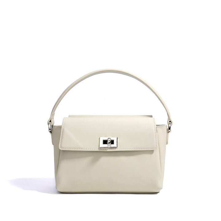 top-handle bag with silver clasp – MINT