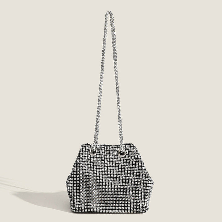 Crystal Rhinestone Bucket Bag - Glamorous