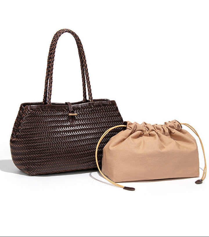 Handwoven Leather Tote Bag – BRAID
