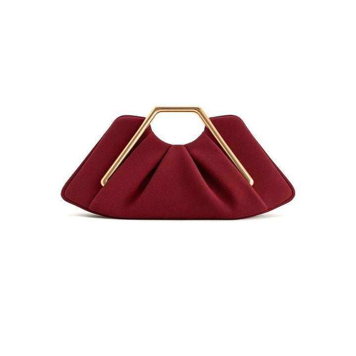Caramel Geometric Handle Clutch Bag – VÉRALUX