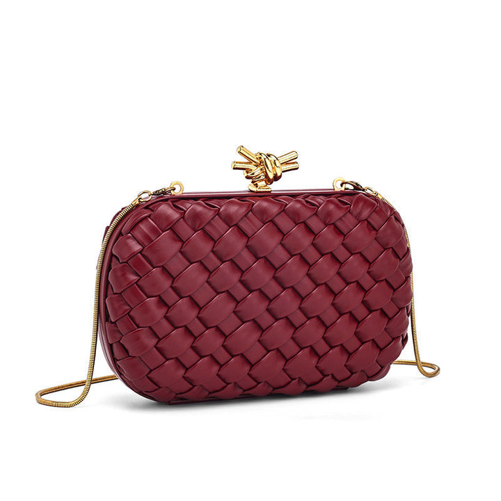 Metallic Woven Clutch Chain Bag – ORLÉANA