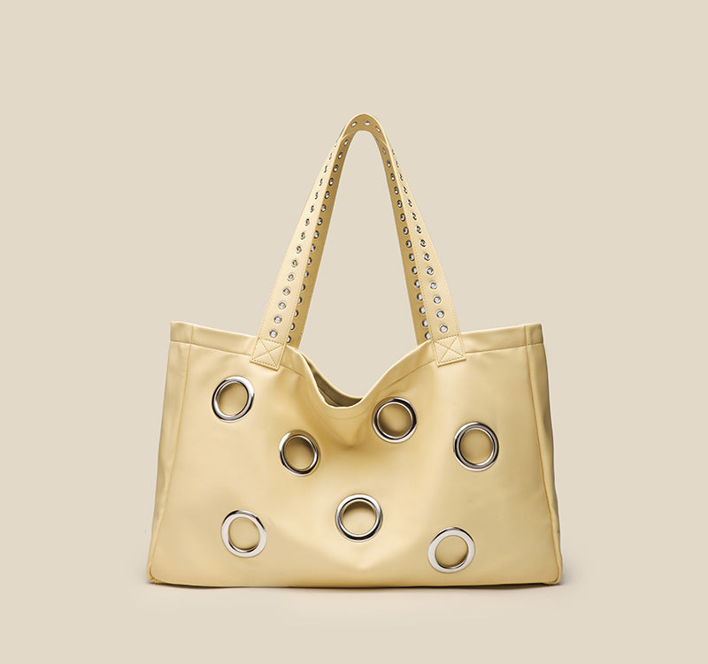 Studded Soft Tote Bag - ÉLUNOR