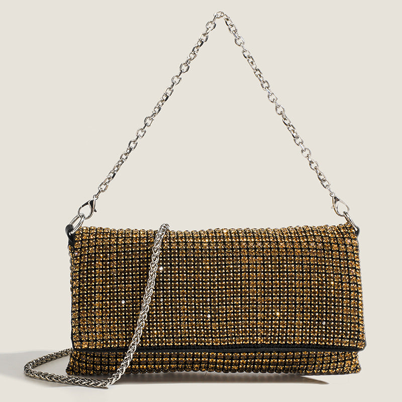 Crystal Mesh Chain Evening Bag - Luxe