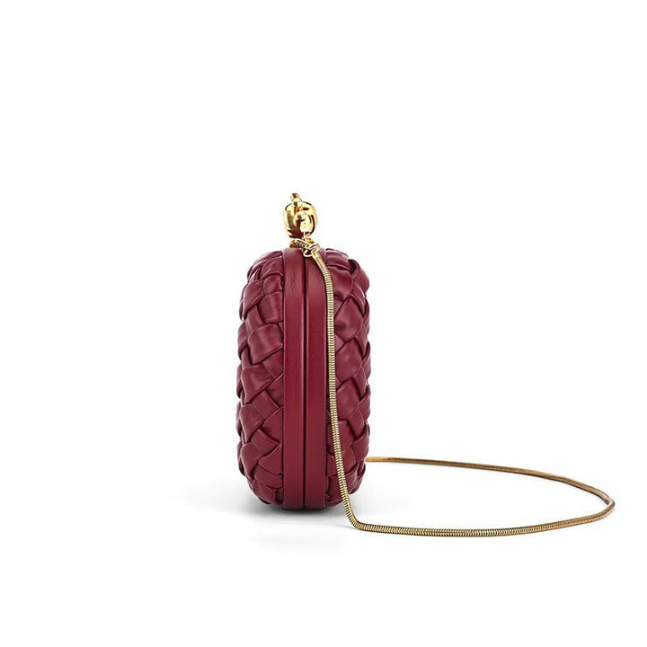 Metallic Woven Clutch Chain Bag – ORLÉANA