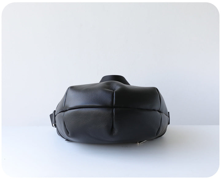 mini leather crossbody bag with metal frame clasp – YOUSF