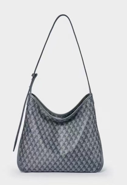 Brown Monogram Crescent Shoulder Bag – DISSONA