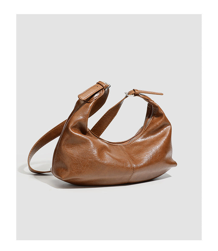Leather Hobo Shoulder Bag – SIENNA