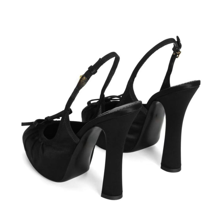 Champagne Satin Slingback Heels – Ballet