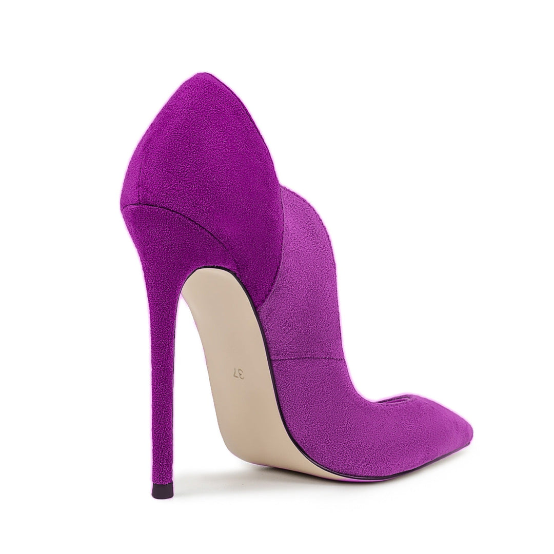 Fuchsia Suede Stiletto Pumps – Royal