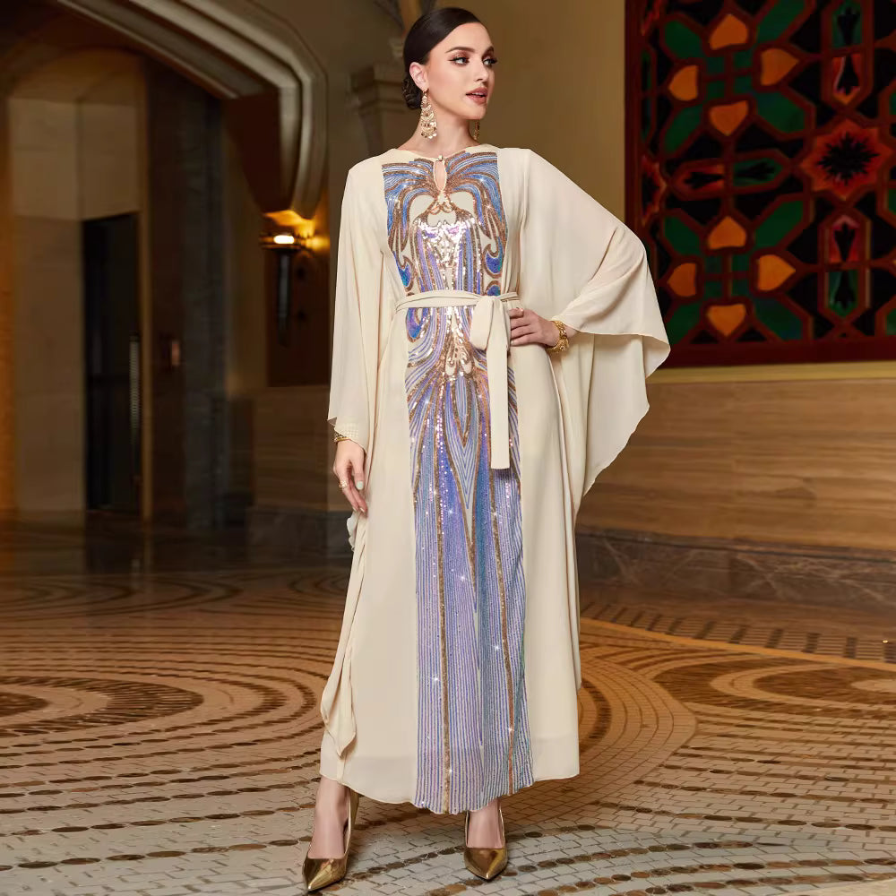 sculpted draped evening dress with modern elegance – THALASSA