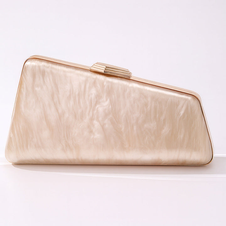 marbled lilac clutch with gold frame – LILURA