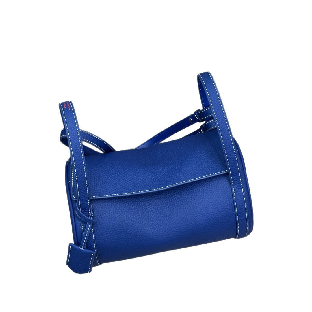Minimalist Cylindrical Shoulder Bag – COBALT
