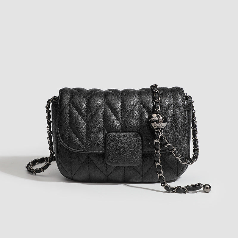Quilted Chain Crossbody Bag - Classic