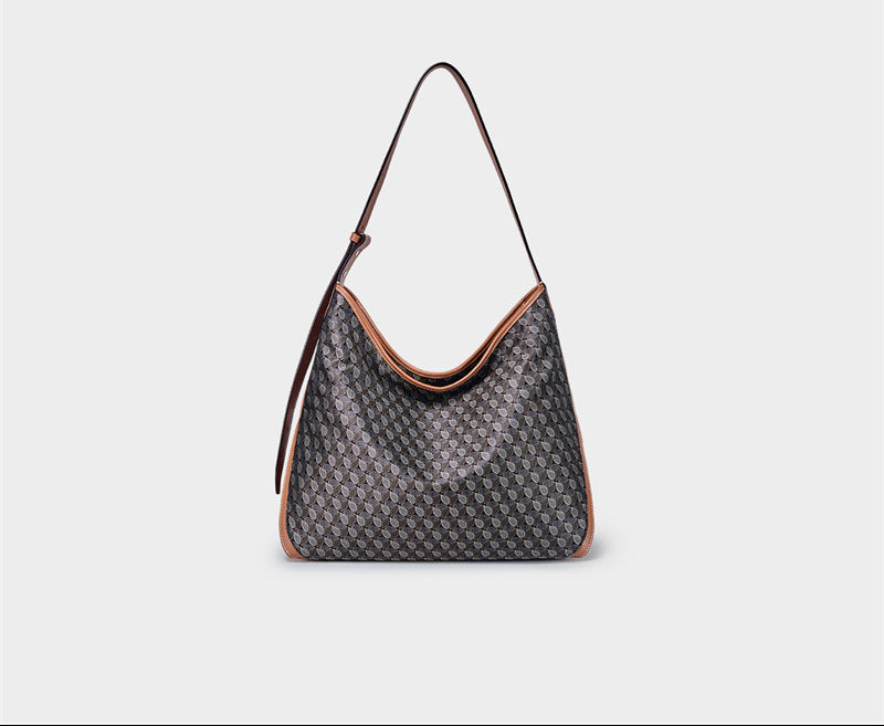 Brown Monogram Crescent Shoulder Bag – DISSONA